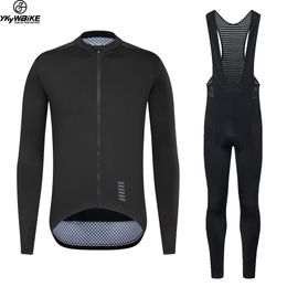 Wielertrui Sets YKYWBIKE Pro Set Lange Mouwen Mountainbike Kleding Ademende MTB Fiets Kleding Dragen Pak Voor Mans 230725