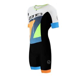 Bisiklet Jersey Setleri Zone3 Triatlon Skinsuit Erkek Yarış Yüzme Yaz Yol Bisikleti Paten Giyim Tulum Maillot Ropa Ciclismo 230701