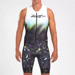 Ciclismo Jersey establece ZOOTEKOI hombres triatlón sin mangas transpirable Tighthcoat verano bicicleta de montaña desgaste deportes al aire libre correr 230614