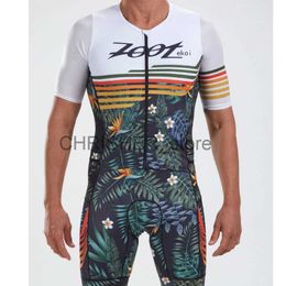 Zootekoi été Triathlon cyclisme hommes manches courtes collants costume Ropa Ciclismo haute qualité vélo course natation body combinaison