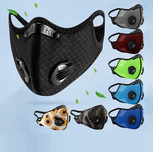 Máscara de ciclismo Máscaras faciales de carbón activado PM2.5 Antipolvo Deporte Máscara bucal Entrenamiento para correr Máscara de protección para bicicletas Filtro de autocompra LSK475