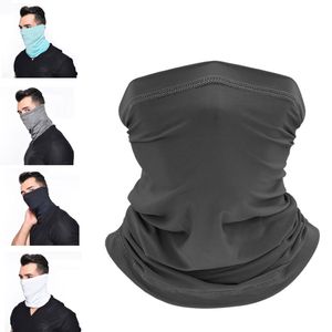 Masque vélo antipoussière Neck Gaiter Masques Écharpe Protection du visage été refroidissement UV Masques respirantes pour Randonnées Courir DHL