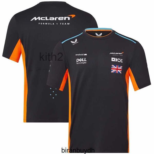 Cyclisme T-shirts pour hommes Mclaren Team Polo 2023 F1 Pull à capuche Chemise à manches longues Fans Tops Tees Amg Petronas Blanc Noir T- Taille JWES
