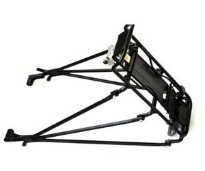 Porte-bagages arrière en alliage d'aluminium pour vtt, support d'étagère pour freins à disque, vélo Black6426760