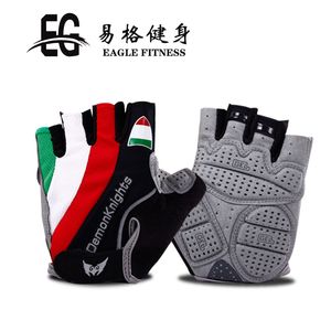 Vélo vtt route VTT demi doigt hommes été vélo Gym Fitness antidérapant sport gants Q0107