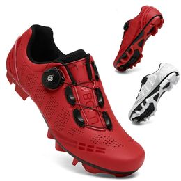 Ciclismo Zapatos MTB con tacos Ruta Ruta de tacos Velocidad de bicicleta Flat Sneaker Racing Women Bicycle Mountain Spd Ciclismo Calzado 240409