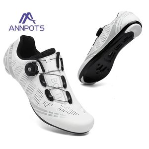 Fietsen MTB -schoenen met CLITS Men Route Cleat Road Bike Speed Flat Sneaker Racing Dames Bicycle Mountain SPD Biking Footwear 240416