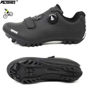 Cyclisme VTT Chaussures avec Clits Hommes Route Taquet Route Dirt Bike Vitesse Plat Sneaker Course Femmes Vélo Montagne Spd Vélo 240202