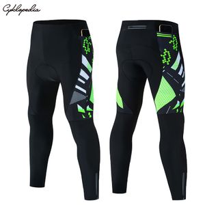 Men's 5D Gel Padded Cycling Pants, Breathable MTB Road Bike Tights with 3 Pockets