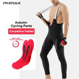 Fietsbroek PHMAX Heren fietsbroek Herfst Ademend Mountainbikebroek Nachtveiligheid Reflecterend Racing Bib Fietsbroek 231216