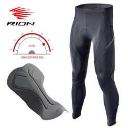 Cycling Pants RION pantalons de cyclisme hommes pantalons vtt longue Distance 3D Pad collants vêtements de vélo séchage rapide VTT hommes collants vêtements de vélo 230306