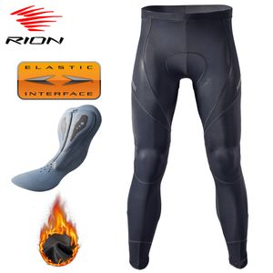 Fietsenbroek rion winter fietsen broek man fiets fleece mtb lange shorts kleding warme panty's gevulde enduro berg lycra maillot thermisch 230224