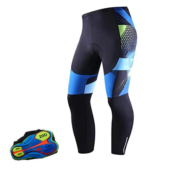 Pantalones de ciclismo Protección UV Ropa interior ajustada para hombres Esponja Gel 20D Bicicleta acolchada A prueba de golpes Cuesta abajo Pendiente Pantalones largos Ciclismo 231120