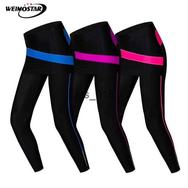 Pantalones de ciclismo Weimostar Compresión 4D Gel Acolchado Pantalones de ciclismo Mujeres Tight MTB Pantalones de bicicleta Pro Team Downhill Pantalones de bicicleta Pantalones de ciclismo T230303