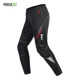 Vélo Pantalon WOSAWE hiver pantalons de cyclisme chaud thermique polaire pantalons de cyclisme coupe-vent équitation vélo vtt vélo de route course randonnée pêche 231216