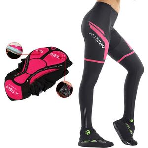 Fietsbroek X-Tiger Dames Anti-shock fietsbroek Mountainbike fietsbroek Anti-zweet 5D Antislip gewatteerde gel Racefietsbroek 231023