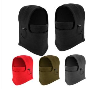 Fietsen Beschermkundige Warm Gezichtsmaskers Unisex Fleece Winter Balaclava Ski Motorfiets Nek Gezichtsmasker Hood Hoed Helm Cap Cirkelen Hood Caps