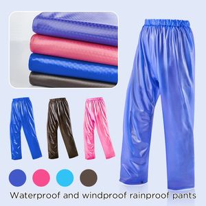 Pantalones de lluvia para ciclismo Tendón de vaca Espesar Pantalón impermeable a prueba de lluvia Ropa de trabajo al aire libre Correr Senderismo Camping Pesca 231225