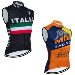 Camicie da ciclismo Top 2014 ITALIA Team Cycling Jersey Giacca a vento Uomo Donna MTB Bike Vest Maillot Ropa Ciclismo Bicycl Tshirt Abbigliamento 231124