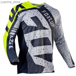 Chemises à vélo TOPS 2021 Downhill Jerseys Cup Mountain Bike Shirts Offroad DH MotoCycle Motocross Sports Vaies Racing Bike Cycling Clothing Y240410