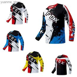 Cycling Shirts Tops 2022 Nuevo motocross Downhill Jersey MX Cycling Mountain Bike Dh Maillot Ciclismo Hombre Jersey Ranger Ranger Ranger Y240410