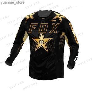 Chemises cyclables Tops 2022 Nouveau motocross Downhill Jersey MX Cycling Mountain Bike DH Maillot Ciclismo Hombre Jersey Dry Racing HPIT Y240410Y2404184INB