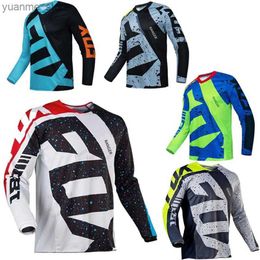 Chemises cyclables Tops 2024 Summer Breathable Ranger Jersey Motorcycle Off Road Bicycle ATV Mountain Bicycle DH Mens Racing Shirt à manches longues Y240410