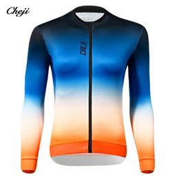 Chemises de cyclisme Hauts Les sweat-shirts de cyclisme pour hommes et femmes CHEJI à manches longues sont à séchage rapide et respirants 230820