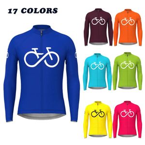 Chemises de cyclisme hauts couleur vélo homme manches longues maillot de cyclisme printemps automne maillots de vélo de montagne Triathlon respirant cyclisme vêtements de sport 231011