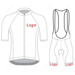 Maillots de cyclisme Tops Maillots personnalisés Ensembles de bricolage Manches courtes Racing Team Jersey Gel Pad Bib Pants Homme et Femme Costumes 230704