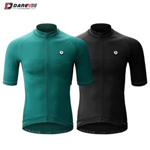 Cycling Shirts Tops Darevie Cycling Jersey Compresión Cycling Cycling Cycling Breatable Man Rápido Secro Ciclismo Maillot Reflectante Unsex MTB Jersey 230314