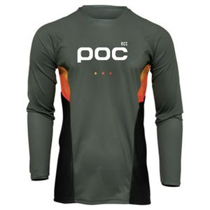 Maillots de cyclisme Tops Downhill Jersey RCC POC VTT Vtt Chemises Offroad Dh Moto Motocross Sportwear Course de vélos Maillot de cyclisme 230619