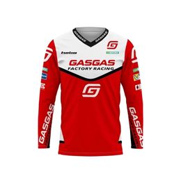 Cyclisme Chemises Tops GASGAS Descente Jersey Moto Enduro VTT Dirt Bike Hommes Maillot Hombre ATV Motocross DH Off Road Mountain Cycling Jersey MX 221017