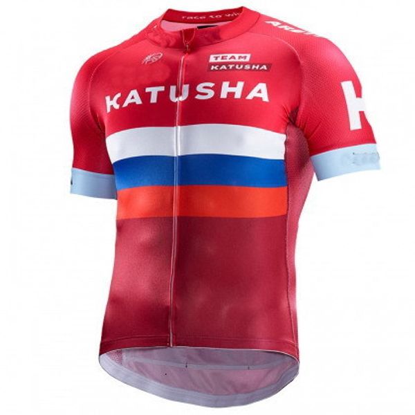 Chemises de cyclisme Tops KATUSHA Team 2 couleurs hommes seulement maillot de cyclisme à manches courtes vêtements de vélo à séchage rapide vélo d'équitation Ropa Ciclismo 230828