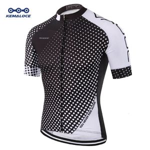 KEMALOCE Maillot de cyclisme Coolmax uni équipement VTT rétro Pro chemises de vélo coupe sèche Cool haute visibilité vêtements de cycliste chemises 231011