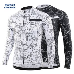 KEMALOCE maillot de cyclisme blanc maillot vtt équipe de vélo chemise de cyclisme hommes à manches longues vêtements de vélo été Premium vêtements de cycle 230906