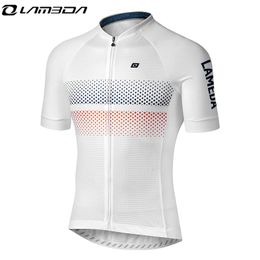 Fietsende shirts tops Lameda Pro Cycling Jersey zomer MTB fietskleding Ademend fietsen met korte mouwen