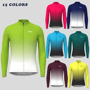 Chemises de cyclisme hauts manches longues maillots de cyclisme pour homme maillots de vélo de montagne printemps automne vêtements de cyclisme respirant vélo de route haut de cyclisme 231011