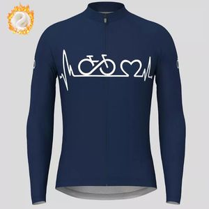Camisetas de ciclismo Tops Jersey de ciclismo de invierno para hombre Jerseys de bicicleta cálidos de lana térmica de invierno Tops de ciclismo de manga larga MTB Camisa de ciclismo de bicicleta de carretera 231011
