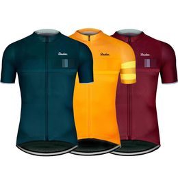 Fietsende shirts Tops Men Cycling Jersey Classic Black Cycling Racing Tops korte mouw fietser kleding shirt Maillot Summer Bicycle Bike Wear 230820