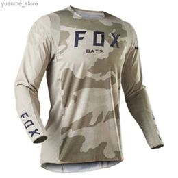 Les chemises à vélo sur les hommes en bas de la Downhill Jerseysbat Moundrows Shirts Offroad DH Motorcycle Jersey Motocross Sports Varse Y240410