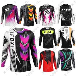 Fietsshirts Tops Motocross Jerseys Mountainbike Race MTB Shirts Offroad DH Motor Downhill Sportkleding Kleding FOXPLAST Shirt Spexcel 230804