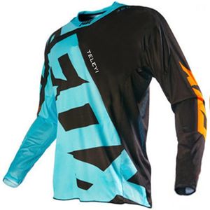 Cycling Shirts Tops Motocross Shirt Downhill Fox teleyi jersey enduro cycling mountain DH maillot ciclismo hombre motorcycle cycling jersey 231109