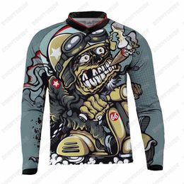 Fietsende shirts bovenaan motorfiets jerseys Moto XC Summer Mountain Bike Motocross Jersey BMX DH MTB T -shirtkleding 220922