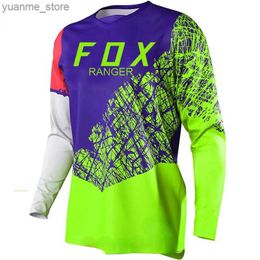 Cycling shirts tops Motorcycle off-road T-shirt Descent Sports Shirt Ranger Off-road voertuig Endurance Quick Drying Bicycle Sports Shirt Y240410