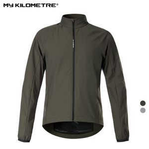 Cycling Shirts Tops MY KILOMETRE Spring Men's Cycling Windbreaker Jacket Gravel Man Bicycle Windshield Jacket Windproof Packable Bicycle Wind Jacket 230213
