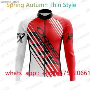 Chemises cyclables Tops Orbea à manches longues Vêtements de cyclisme printemps automne d'automne Jersey de nouveaux vélos