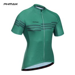Camisetas de ciclismo Tops PHMAX Jersey hombres bicicleta de carretera carreras verano MTB ropa QuickDry bicicleta ropa uniforme transpirable 230717