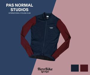 Fietsshirts Tops PNS Mechanisme Jersey met lange mouwen lente herfst Zonbescherming Coldback Tech-stof lage kraag ontwerp voor heren en dames 231115