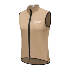 Camisetas de ciclismo Tops PNS Pas Normal Studios Hombres a prueba de viento Chaqueta sin mangas ligera impermeable Mtb Bicicleta Jersey Ropa Chaleco 230728